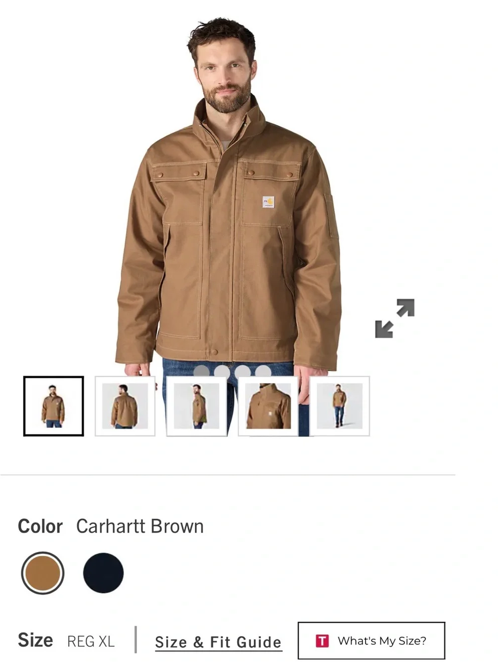 Carhartt Brown Duck Canvas Field Jacket